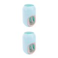 thumbnail image 4 of sweethay Exprimidor automático de de dientes, dispensador de manos libres montado en la pared, estante de de dientes para baño, baño, azul Azul 2Conjunto, 4 of 6