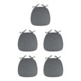 thumbnail image 2 of Guardoinrt Chair Cushion Pads Made With Polyester And Flax For Easy Cleaning And Durability Easy To Clean Chair Cushions Chair Pads darkgray 5Set, 2 of 6