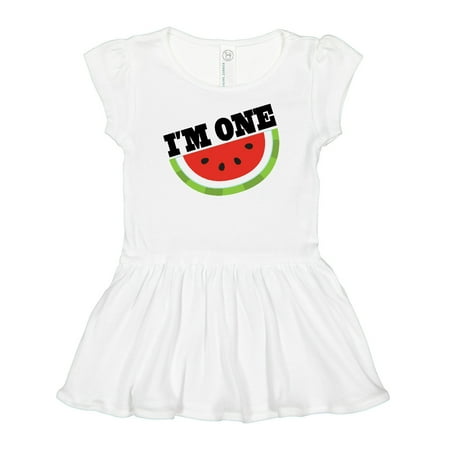 

Inktastic I m One 1st Birthday Watermelon Gift Baby Girl Dress