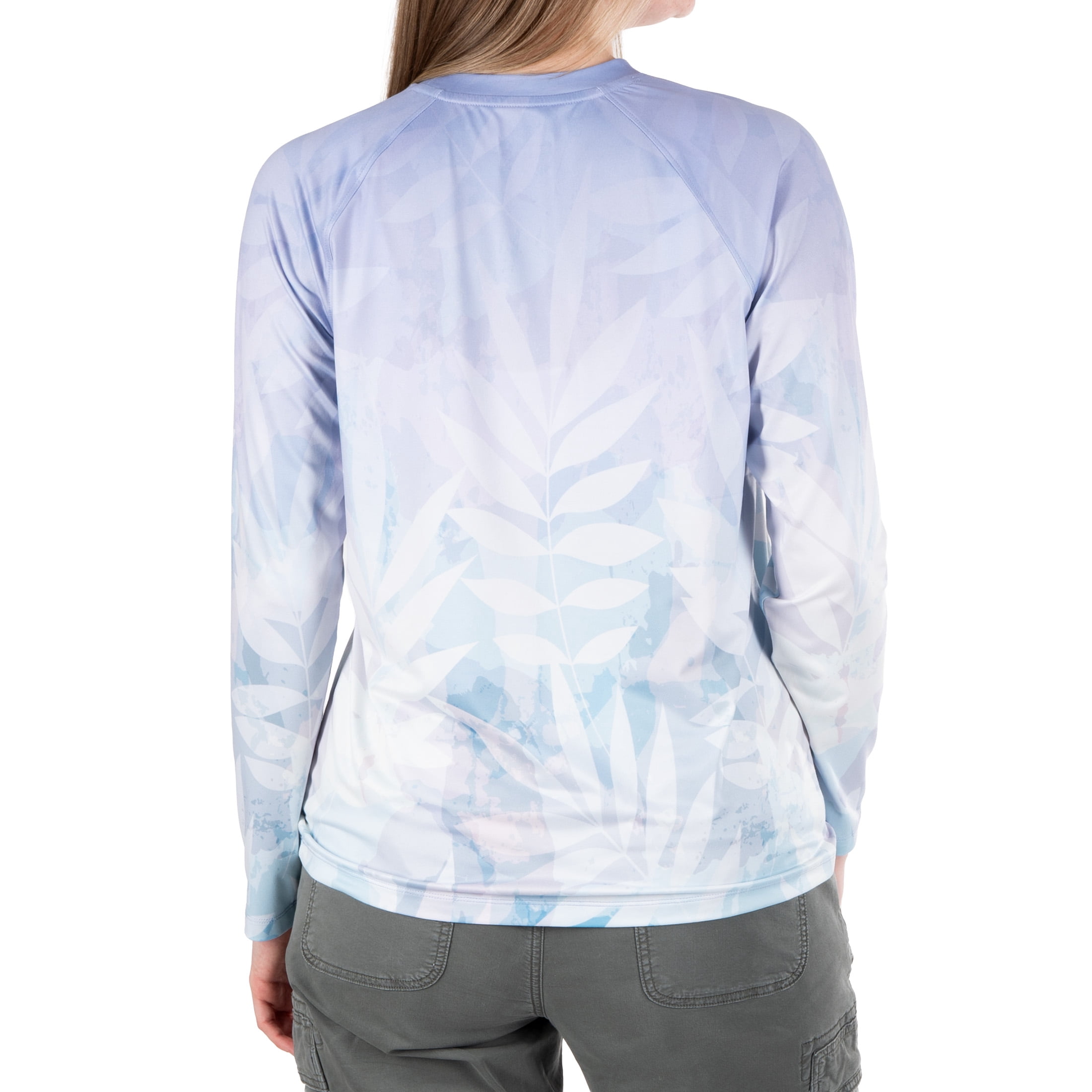 Realtre Ladies Crop Tee, Powder Ombre, M
