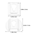 thumbnail image 2 of AURARMLET 20pcs Photo Hanging Clips Transparent Acrylic Keyhole Mounting for Minimalist Living Room, 2 of 8