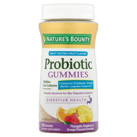 Nature's Bounty Probiotic 4 Billion Gummies 60 ea