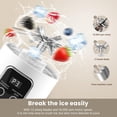 thumbnail image 2 of Merryhome Portable Blender,Cordless Blender,450ML Portable juicer Shakes and Smoothies Blender,Ideal for Ice Crushing,Travel,Gym,Office (White), 2 of 10