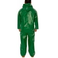 thumbnail image 2 of Tingley 3X Green SafetyFlex 17 mil PVC And Polyester Coveralls With Hook And Loop Closure And Hood, 2 of 4