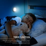 Merkury Innovations أضواء عفريت متعددة الألوان RGB ، تعمل بالبطارية ، تعمل باللمس ، مع جهاز تحكم عن بعد - 3 -حزمة