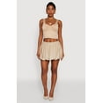 thumbnail image 2 of Womens Trendy High Waisted Mini Bubble Hem Skort, 2 of 6