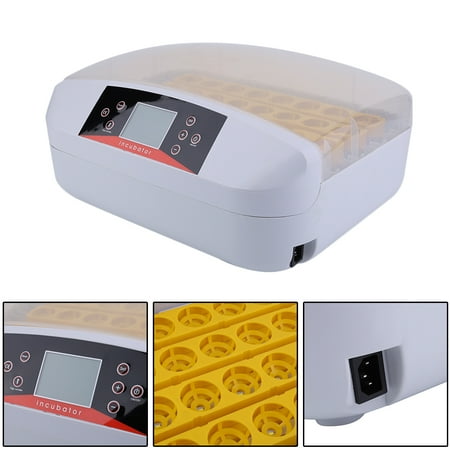 Automatic Digital 32 Eggs Turning Lighting Incubator Chicken Birds Hatcher