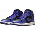 thumbnail image 3 of Women's Air Jordan 1 Mid Black/Dark Concord-Sail (BQ6472 051) - 8, 3 of 6