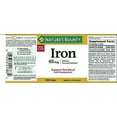 thumbnail image 3 of Nature's Bounty Mineral Supplement Iron Tablets, 65 mg, 100 Ct, 3 of 4
