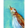 thumbnail image 2 of Smith, Kim 25x32 Gold Ornate Wood Framed with Double Matting Museum Art Print Titled - Birdcall, 2 of 4