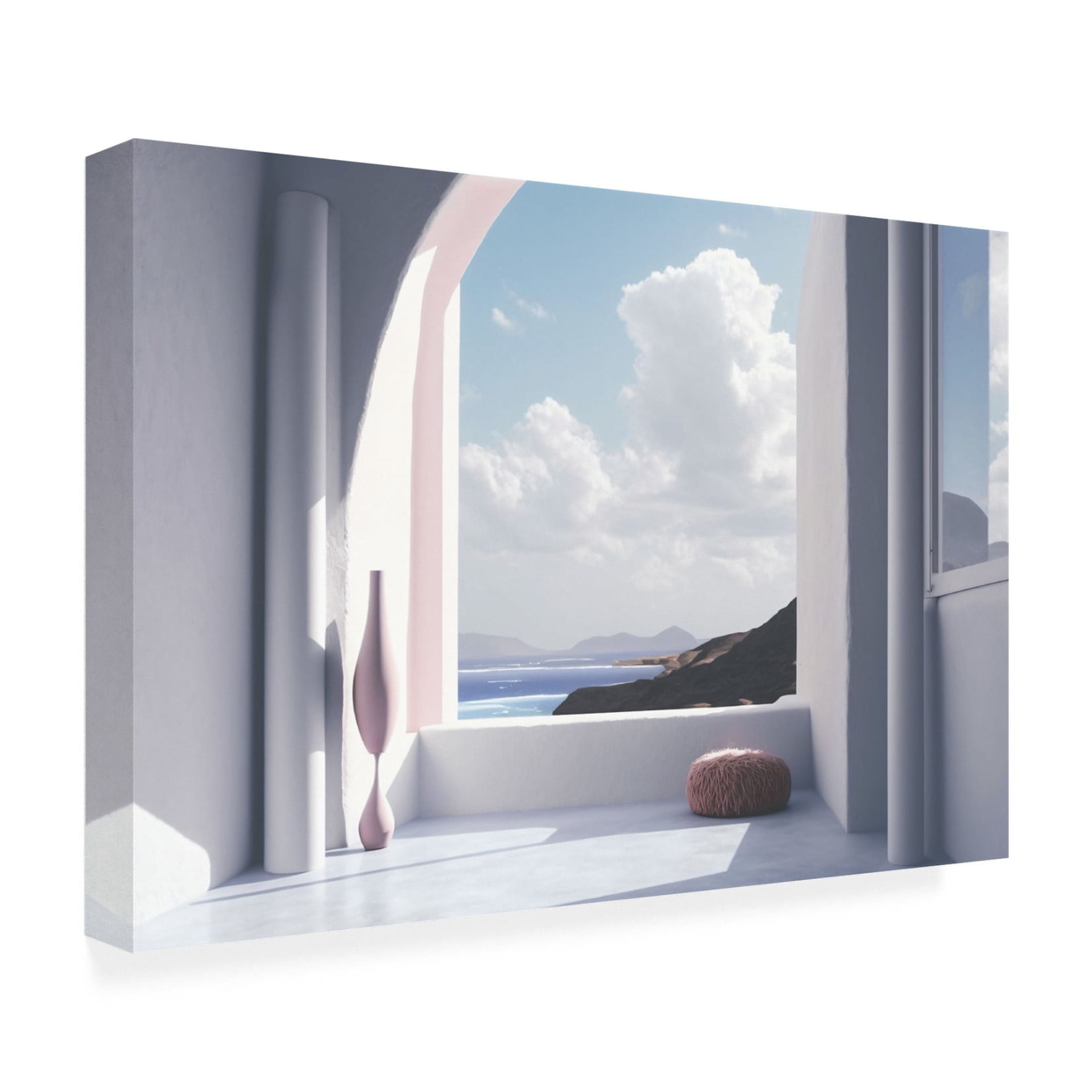 Canvas Wall Art - Ray Heere 'Architectural Photography Balconies 2' Wall Art for Living Room, Bedroom, or Office Décor by Trademark Fine Art - 47 x 30 Inches