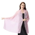 thumbnail image 3 of Defitshape Women's Sheer Shawl Travel Scarf Fall Summer Fashion Lightweight Thin Spring Soft Pashmina Shawl Pink One Size, 3 of 5