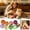 B, variant on Qiopertar Knitted Cat Toy Ball 3 Pcs, Jingle Bell Yarn Ball for Interactive Play, Soft Catnip Toy for Kitten Exercise
