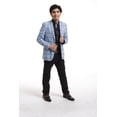 thumbnail image 1 of Elie Balleh Blue Embroidered Plaid Boys's Blazers Sports Coat Jacket, 1 of 1