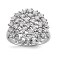 thumbnail image 6 of 925 Sterling Silver Rhodium-plated Cubic Zirconia Ring Size 6, 6 of 7
