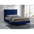thumbnail image 4 of Meridian Furniture Geri Navy Velvet King Bed with Gold and Chrome Legs Included, 4 of 16