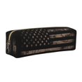 thumbnail image 1 of Disketp American Flag with Desert Camouflage Estuche de Lápices de Cuero con Cierre, Estuche Compacto para Papelería, Bolígrafos y Accesorios Pequeños, 1 of 7