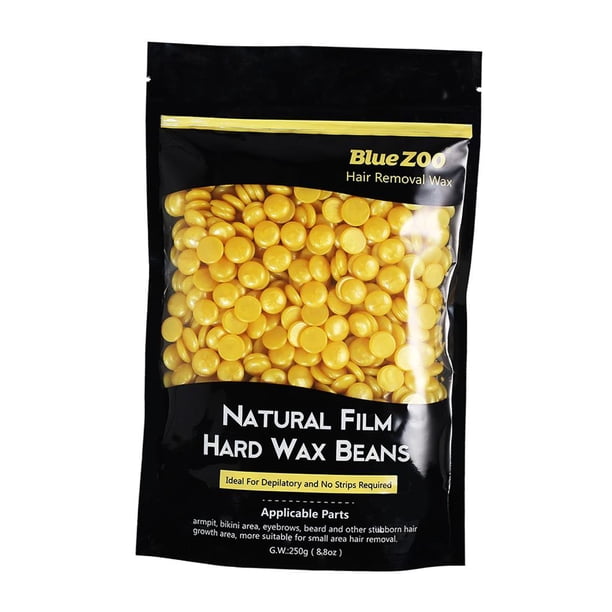 250 g / 1 bolsa de cera depilatoria de frijol película dura depilación bikini caliente Oro