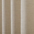 thumbnail image 4 of TWOPAGES Polyester Linen Curtain 84 W X 96 L Inch Grommet Header Light Filtering Privacy Protection Drape for Bedroom, 1 Panel, Tapioca, 4 of 6