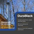 thumbnail image 2 of DuraVent DuraBlack Snap Lock Chimney Connection Adapter, 6" Diameter, 2 of 10