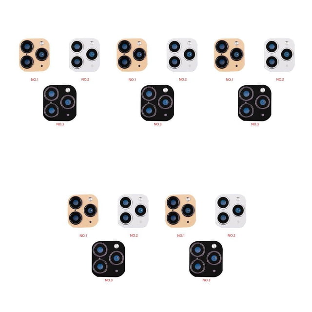 Seitruly Pegatina de Metal modificada antiarañazos, cubierta de lente de cámara de cambio de segundos para X XS XR MAX, cámara falsa Type4 NO4