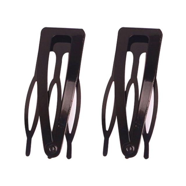 Guardurnaity Adornos para el cabello Clip lateral de primera Regalo significativo a la moda Accesorios de joyería Clip de cierre a presión Ropa, zapatos y accesorios Miscelánea Negro