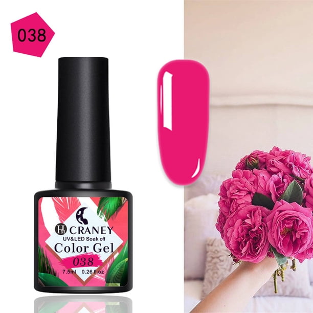 Esmalte de uñas en gel transparente para esculpir uñas, 96 colores, 7,5 ml por frasco, fototerapia removible, productos para uñas.