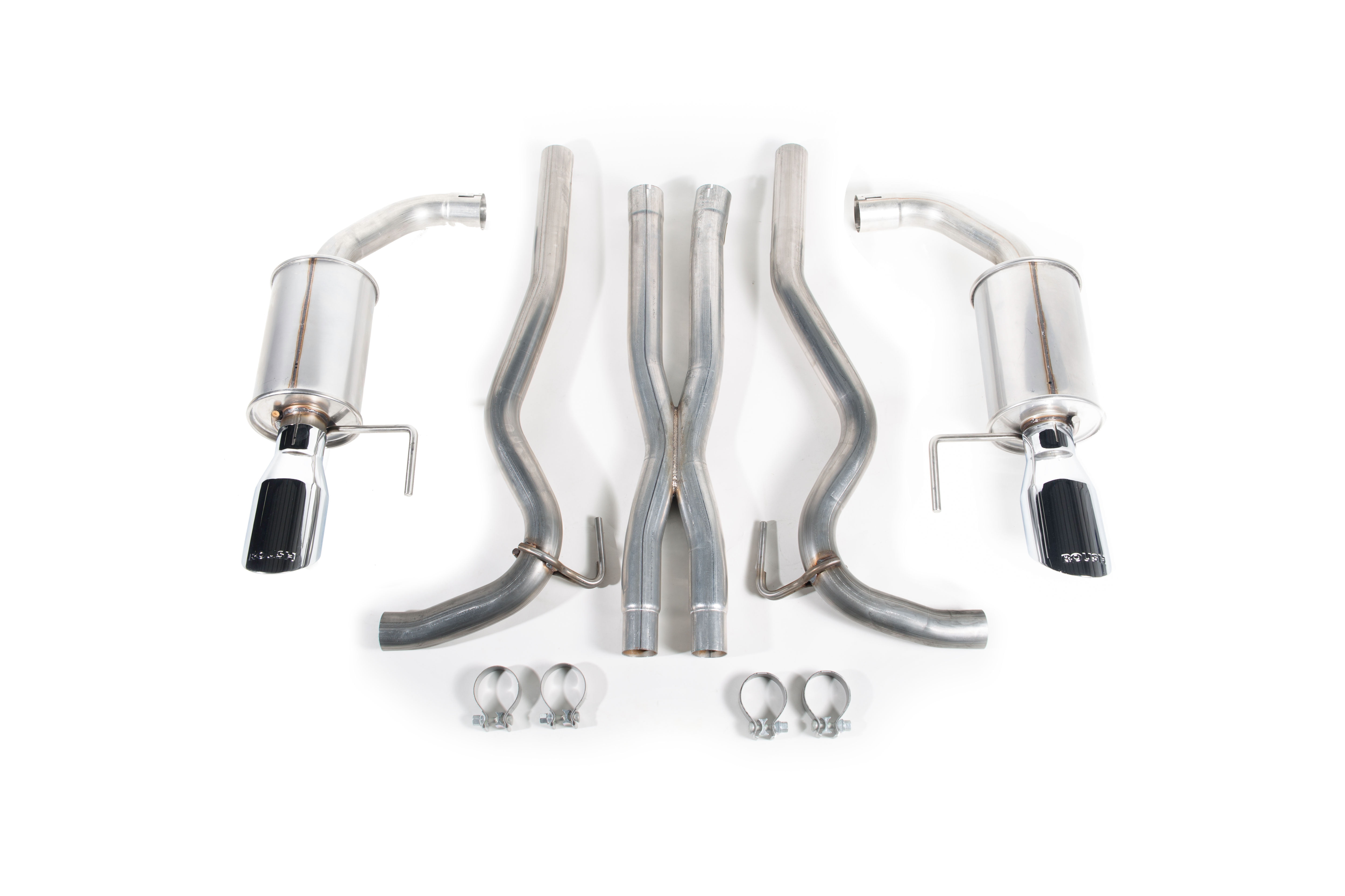 Roush 422092 Cat Back Exhaust System with X-Pipe for 2015-2017 Mustang GT 5.0L
