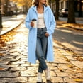 thumbnail image 4 of Ghalytn Women's Long Hooded Zip Up Jacket Fleece Lined Full Zip Long Sleeve Casual Coat with Pockets, 4 of 7