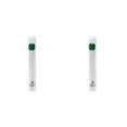 thumbnail image 1 of Advancent Hoja bordada Golf Alignment Stick Cover Case Holder PU Cuero Blanco Blanco 2piezas, 1 of 1