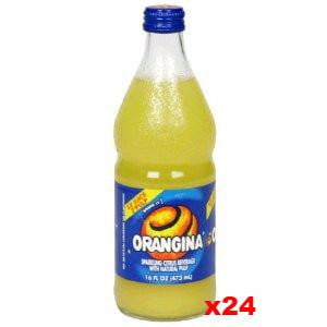 Orangina Sparkling Citrus Beverage, CASE (24 x 16 oz Bottles)