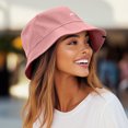 thumbnail image 5 of Dalix Lil Rainbow Embroidered Cotton Cap Outdoor Bucket Hat Womens in Peach Melba L Large, 5 of 5