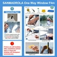 thumbnail image 6 of Sanmadrola Window Privacy Film One Way Daytime Privacy Static Cling Sun Blocking Anti UV Reflective Window Tint for Home and Office Silver 35.4''x157.4'', 6 of 8