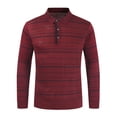thumbnail image 2 of Fesfesfes Fall And Winter Blouse for Men New Product Color-blocking Stripes Everyday Men's Long-sleeved Sweater On Sale, 2 of 3