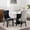Black+Gray, variant on BSHTI 37.5-inch Modern Parson PU Leather and Velvet Upholstered Dining Chairs Set of 2 With Tufted Back, Nailhead Trim, Solid Rubberwood Legs for Dining Room (White+Light Blue)