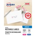 thumbnail image 1 of Avery White Rectangle Labels with Sure Feed Technology, Easy Peel, 1" x 2 ⅝", for Laser and Inkjet Printers - 28920, 1 of 10