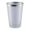 thumbnail image 3 of Vasos tipo cristal Great Value lavable y reutilizable con foil plata 6 pzas 12 oz c/u, 3 of 4