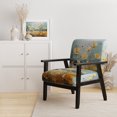 thumbnail image 2 of Designart "Yellow Buttercups Buttercup pasture" Yellow Floral Upholstered Accent Chair - Traditional Arm Chair For Bedroom, 2 of 5