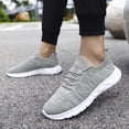 thumbnail image 5 of Tvtaop Knit Lace-Up Sneakers, Lightweight Breathable Mesh Walking Shoes, Non-Slip Comfort Casual Athletic Shoes for Daily Wear, 5 of 5
