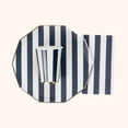 thumbnail image 5 of Bonjour Fete Assiettes à Rayures CABANA SIGNATURE Bleu Minuit, 5 of 5