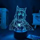thumbnail image 5 of Clyartps-anime figura Nekopara vainilla Led luz de noche para decoración de dormitorio regalo de cumpleaños luz Mange Waifu lámpara 3d Anime Nekopara Feliz Sencillez, 5 of 5