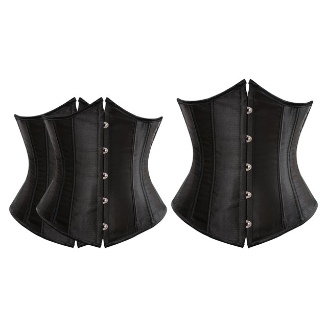 3x Entrenador de cintura Underbust Corset Faja Cinturón adelgazante jinwen Corsé bajo el busto con cordones