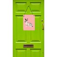 thumbnail image 2 of Carolines Treasures BB7961DS1216 English Spot Rabbit Pink Check Wall or Door Hanging Prints, 2 of 2