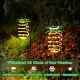 thumbnail image 2 of Dalrosia Outdoor Solar Hanging Lantern Lights, Waterproof 24 LED Pineapple Decorative Solar Lights Outdoor for Garden Patio Yard Lawn Tabletop Decoration, Warm White, 2 of 8