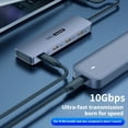 thumbnail image 4 of HUB USB C de 4 Puertos Divisor USB C de Alta Velocidad de 10 Gbps para Computadoras Portátiles Accesorios para PC Tableta Teléfono Disco Duro USB Type-C 3.2 HUB, 4 of 5