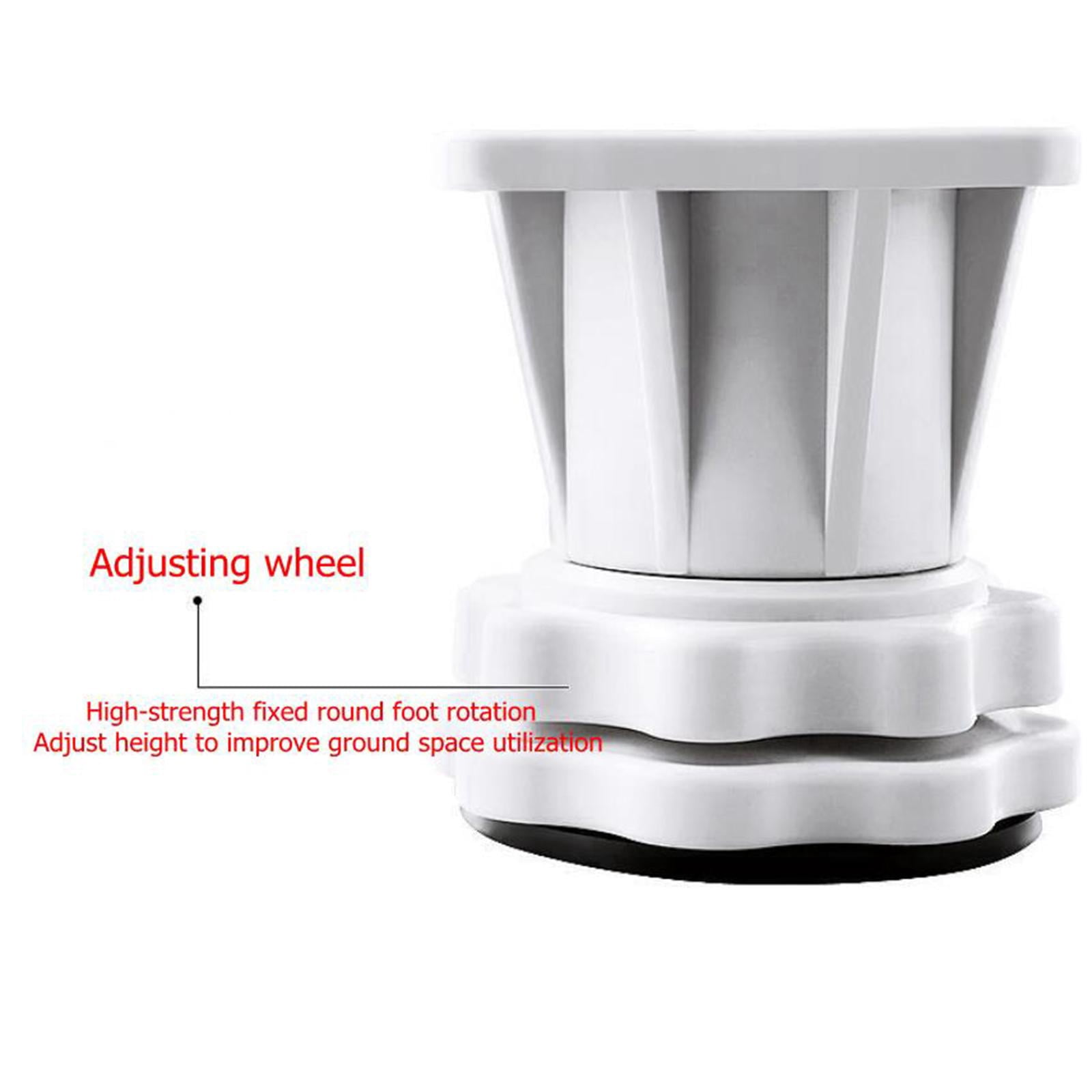 4 Feet Refrigerator Stand Adjustable Washing Machine Stand Support Bracket Base, Up to 70kg Load Gray