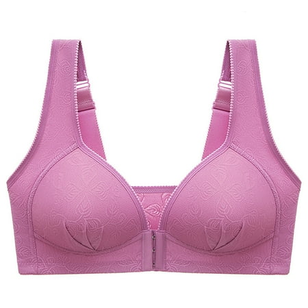 

hoksml Bras For Women Bra Soild Wire Free Underwear One-Piece Bra Everyday Underwear Lingerie For Women Clearance