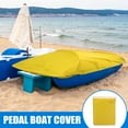 thumbnail image 2 of Unique Bargains 112.6"x79" 210D Pedal Boat Cover Waterproof for 3 or 5 Person Pedal Paddle Boat Storage Protector Yellow, 2 of 6