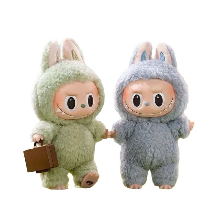 Labubu Brown Keychain Chestnut Cocoa Heart-beating Macaron