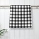 thumbnail image 5 of Fotbe Black White Plaid Toalla Premium con Patrón, Toalla de Microfibra de Secado Rápido, Ligera y Altamente Absorbente (27.5x16in), Ideal para Uso Diario, 5 of 6